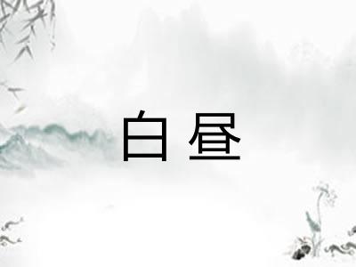 白昼 白昼