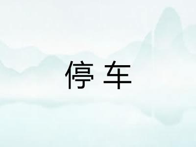 停车