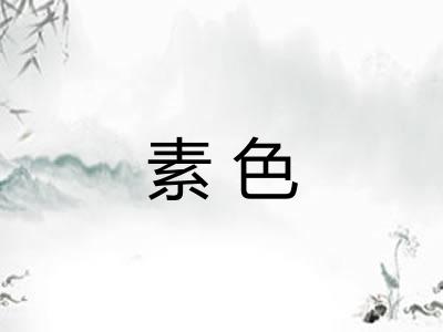 素色 素色