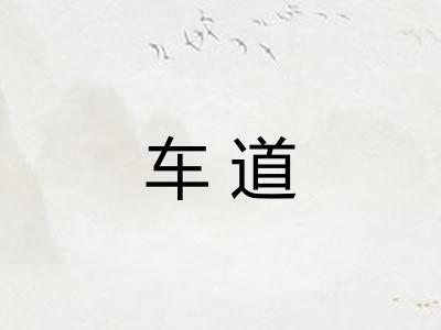 车道 车道