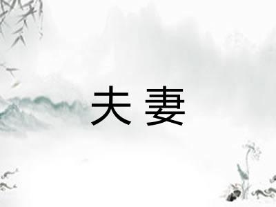 夫妻