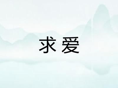 求爱