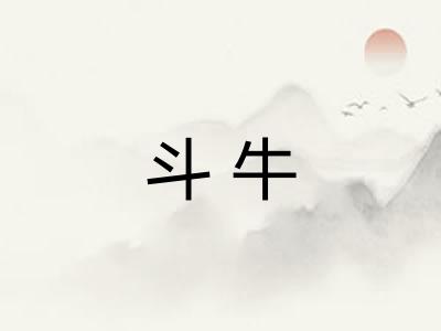 斗牛