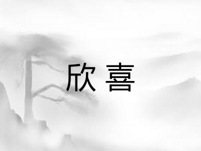 欣喜 欣喜