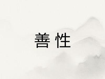 善性 善性