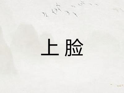上脸