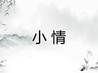 小情 小情
