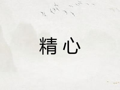 精心