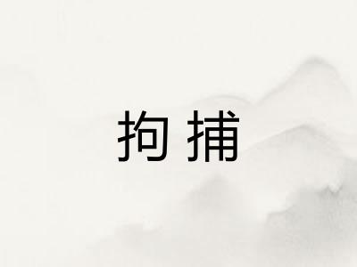 拘捕 拘捕