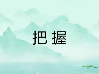 把握