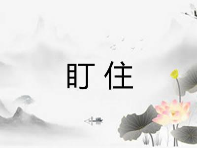 盯住