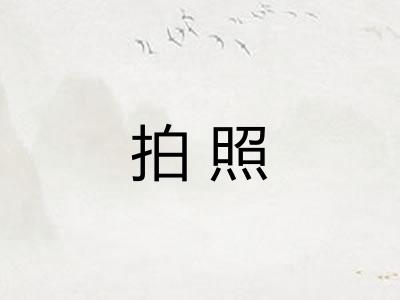 拍照