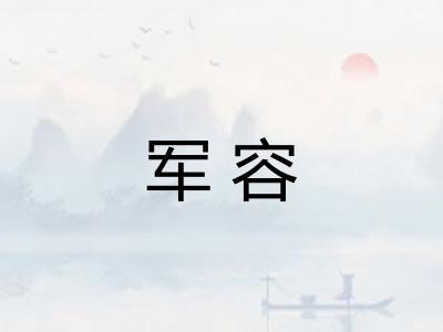 军容 军容