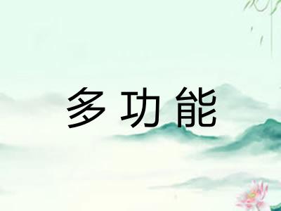 多功能