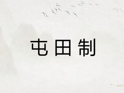屯田制 屯田制