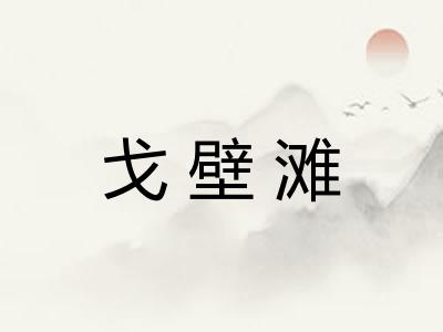 戈壁滩 戈壁滩