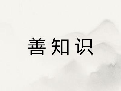 善知识