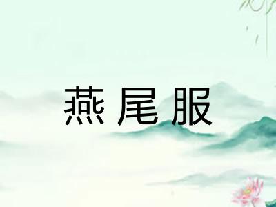 燕尾服 燕尾服