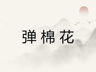 弹棉花 弹棉花
