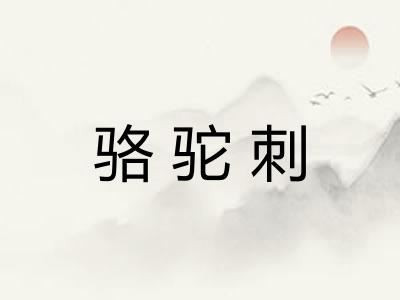 骆驼刺