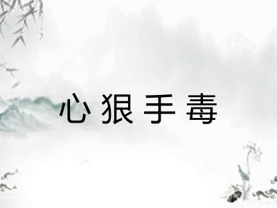 心狠手毒
