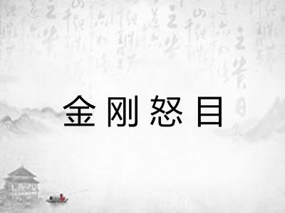 金刚怒目