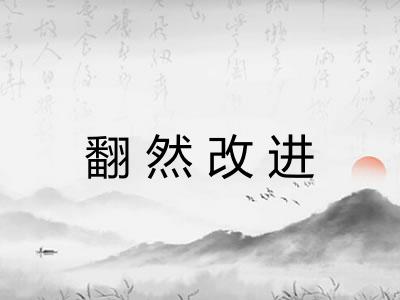 翻然改进 翻然改进