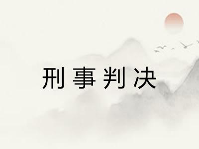 刑事判决