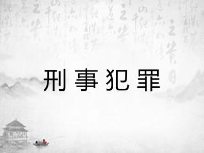 刑事犯罪