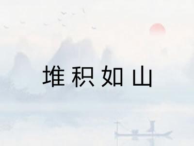 堆积如山