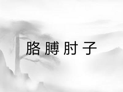 胳膊肘子