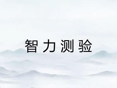 智力测验