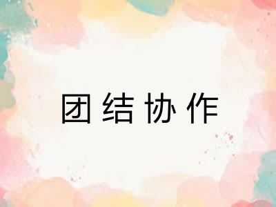 团结协作 团结协作