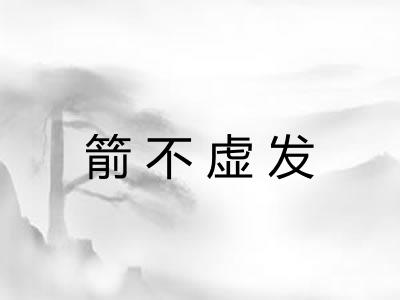 箭不虚发