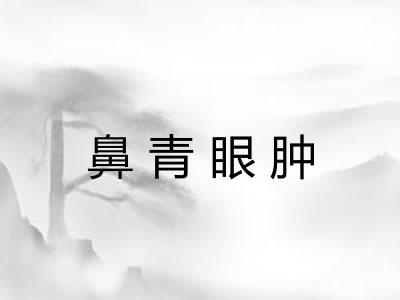 鼻青眼肿