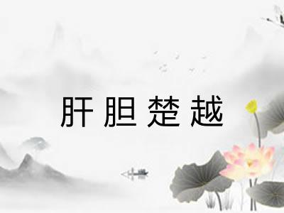 肝胆楚越