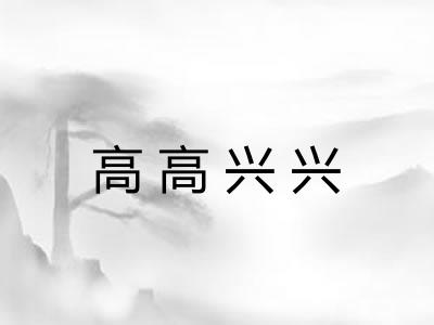 高高兴兴