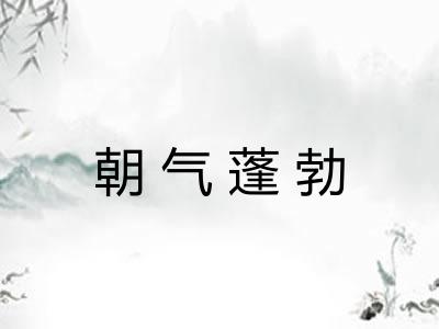 朝气蓬勃