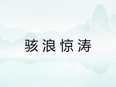 骇浪惊涛